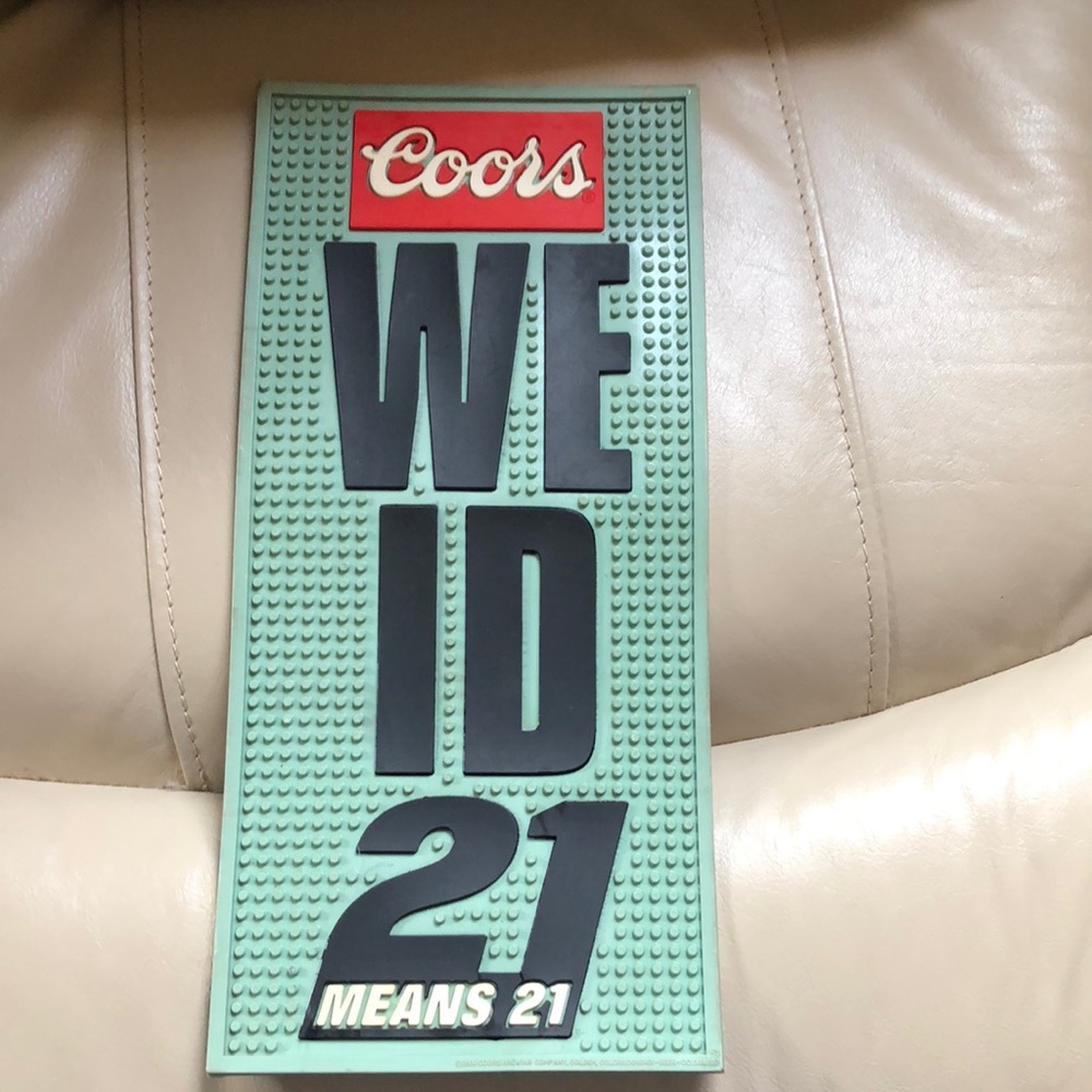 Coors wet bar mat